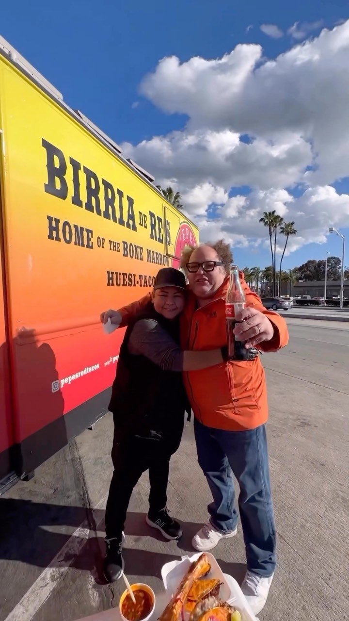 The Pepe's Red Tacos birria truck in Los Angeles